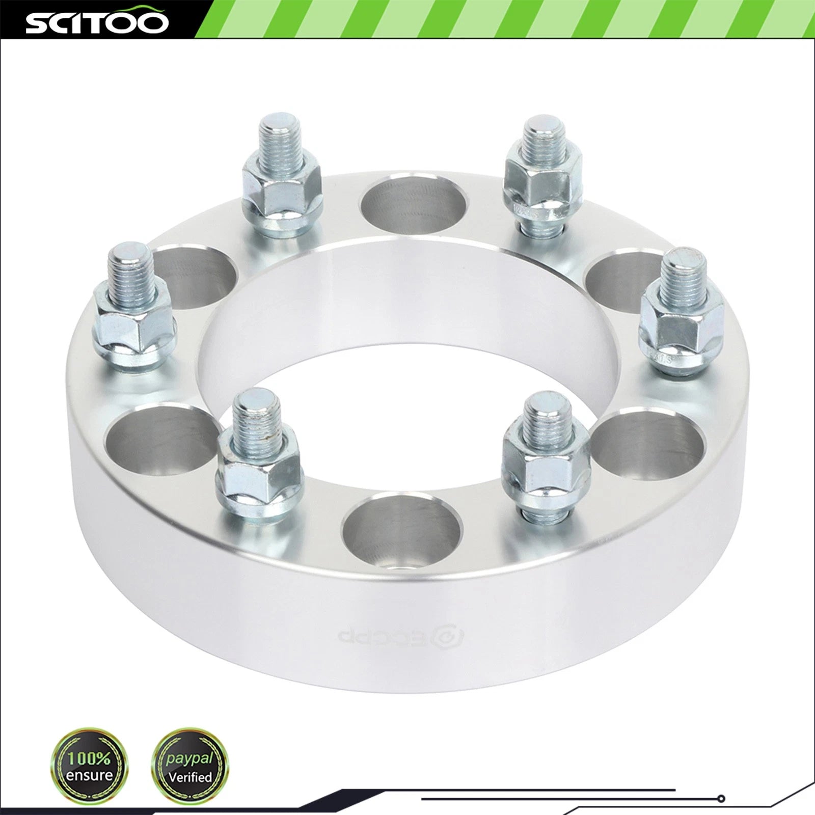 Set of 4 Wheel Spacers 6x5.5 for Toyota 4Runner, Chevy Colorado (Fits 12x1.5)