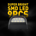Set of 2 REDSMD Tube LED License Plate Tag Light for GMC Sierra 1500 2500