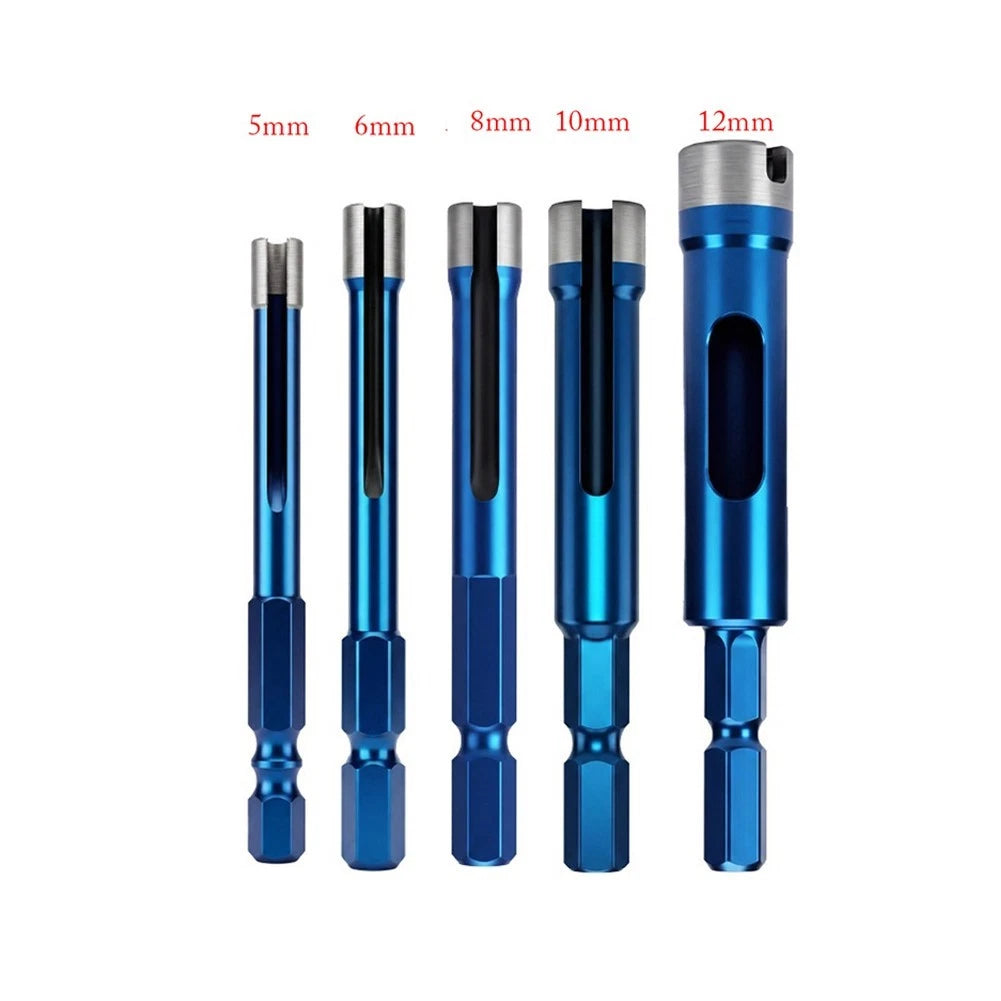 Granite Hole Opener Set of 6 with Hexagonal Shank Diamond Grit 5-12mm