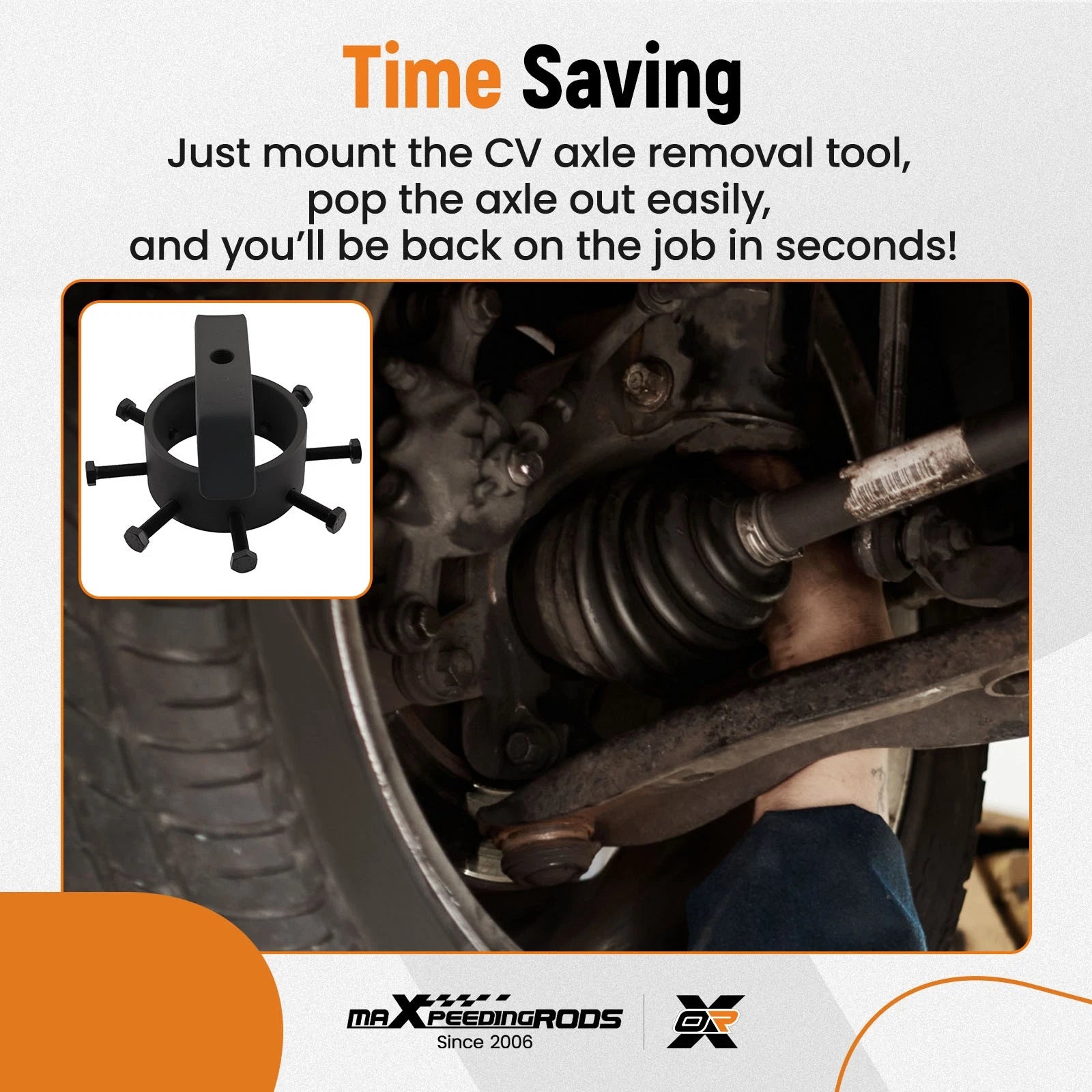 3.7" CV Axle Gripper Tool for ATV UTV Side-by-Side (Fits Most Models)