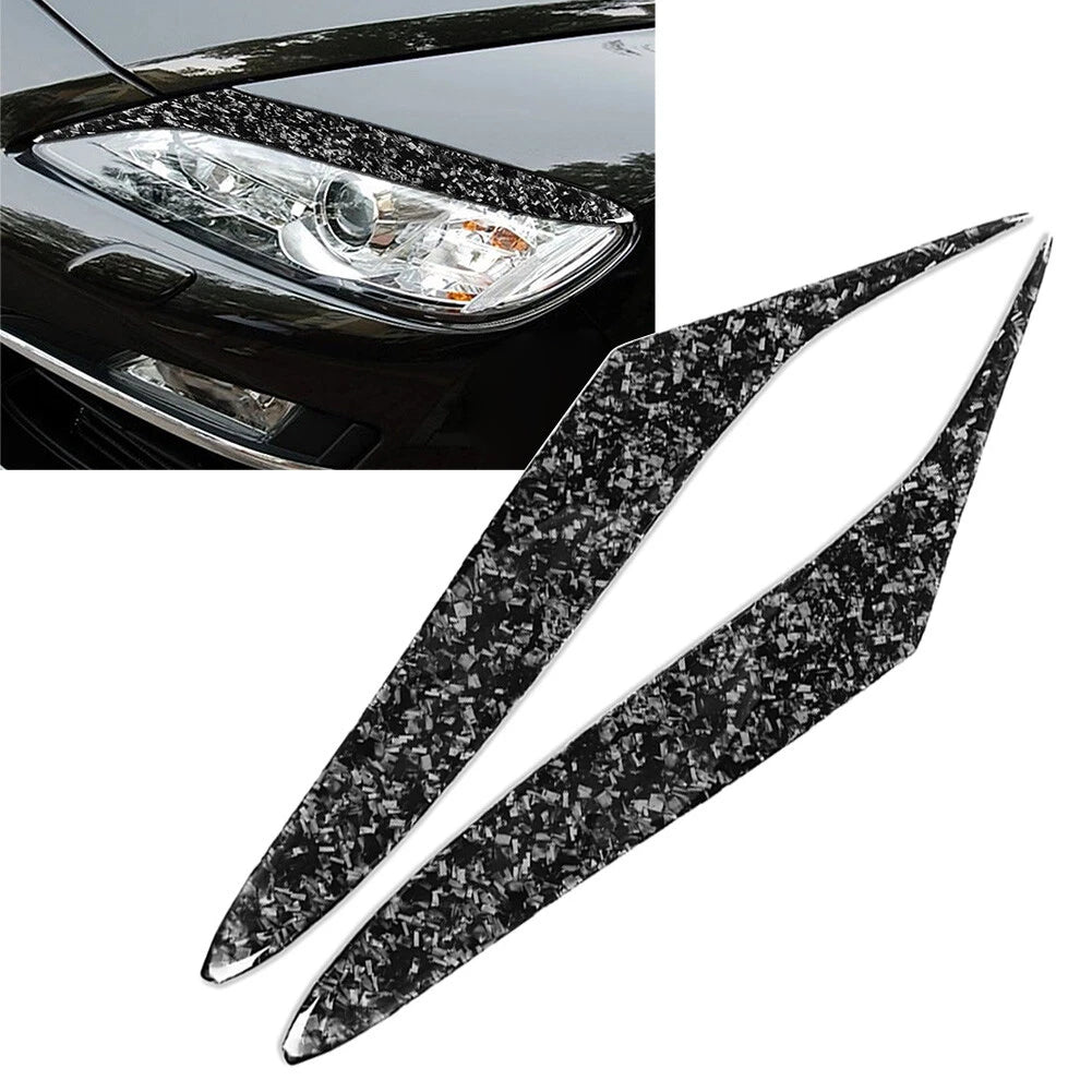 Headlight Eyebrow Eyelid Cover Set for Mazda RX-8 (2004–2008) Black