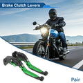 Brake Clutch Levers for Suzuki GSXR1000 (2009–2019) Black Green Handle 1 Pair
