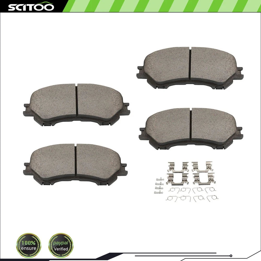 Set of 4 Front Ceramic Brake Pads for Nissan Rogue Sport (2017–2021)