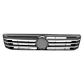 Black Chrome/Painted Grille w/Six Chrome Molding Strips w/o Chrome Vertical Bars