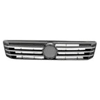 Black Chrome/Painted Grille w/Six Chrome Molding Strips w/o Chrome Vertical Bars