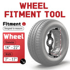 5-Lug Pattern Wheel Fitment Simulator Tool for Tire Size Measurement
