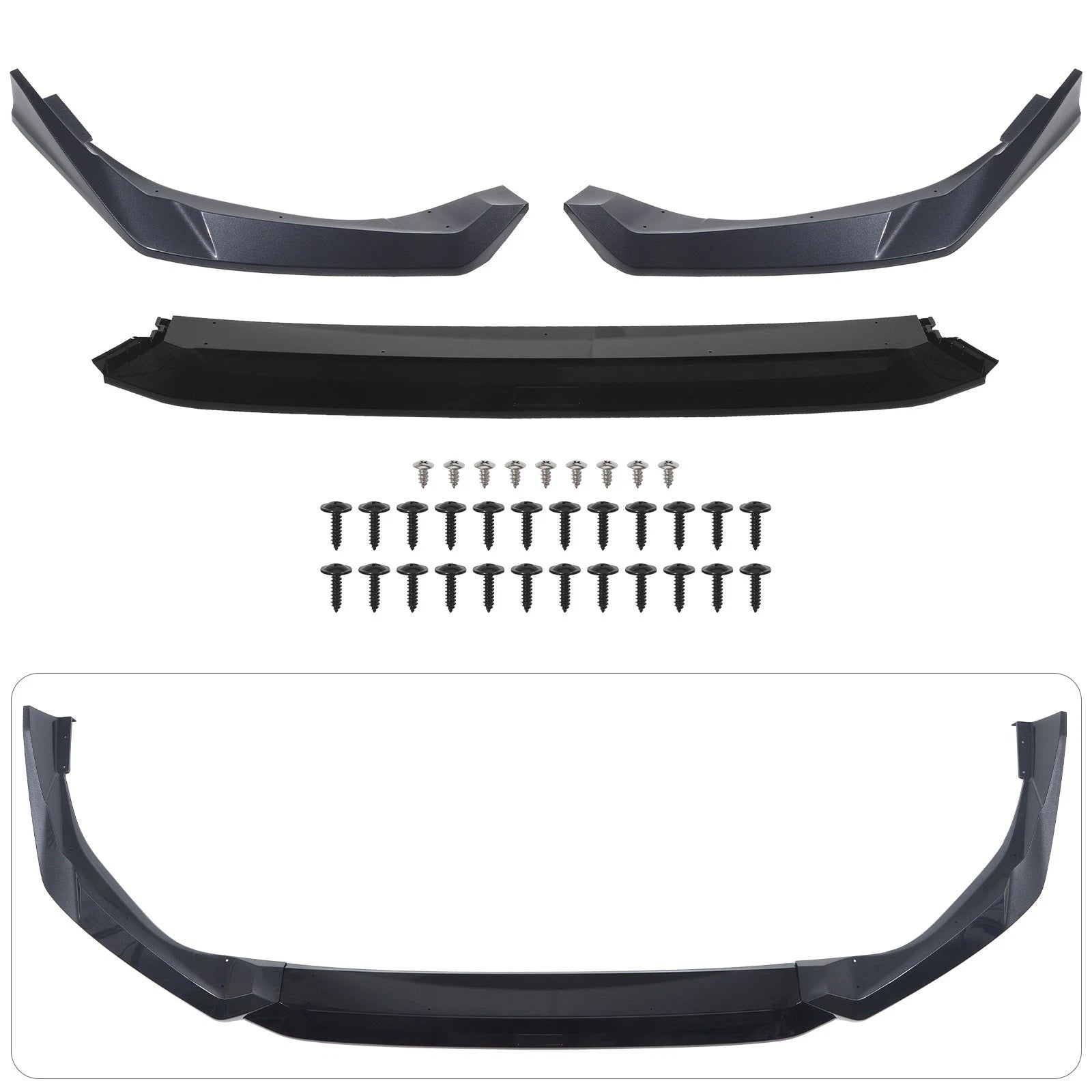 Front Bumper Lip Splitter for Honda Civic (2025) - Yofer Meteorite Gray 2 Tone
