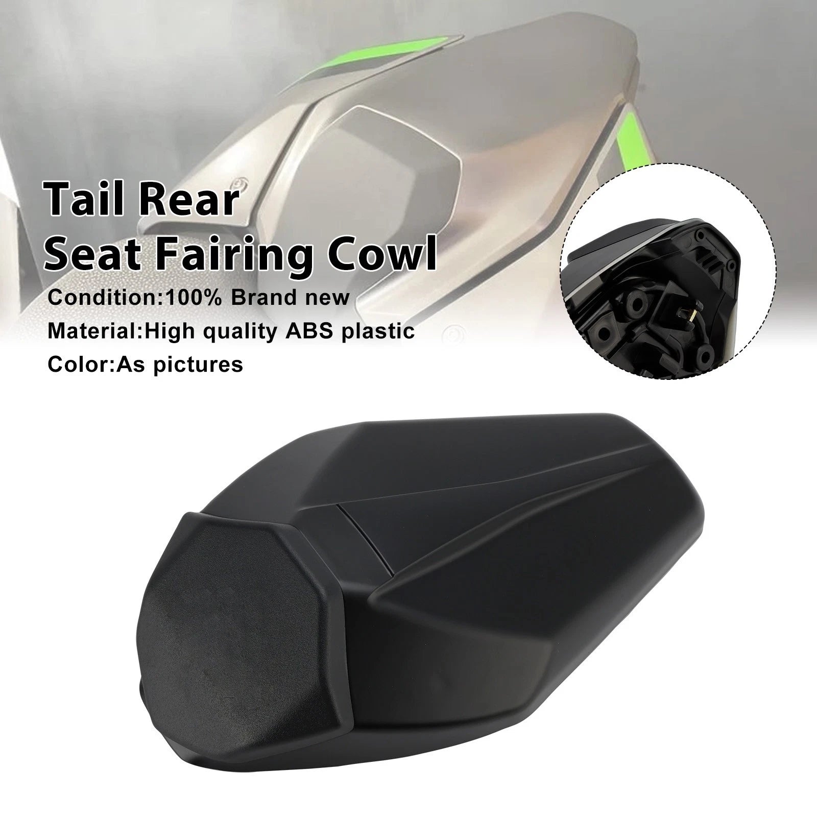 Tail Rear Seat Fairing Cowl for Kawasaki Z900 Z900SE (2025–2026) Matte Black