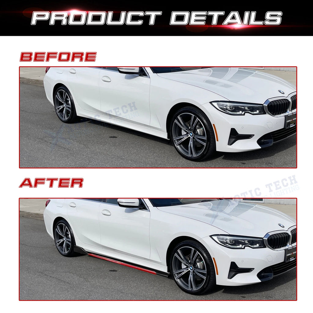 Universal Lower Side Skirt Winglets Diffusers Bottom Line Extension