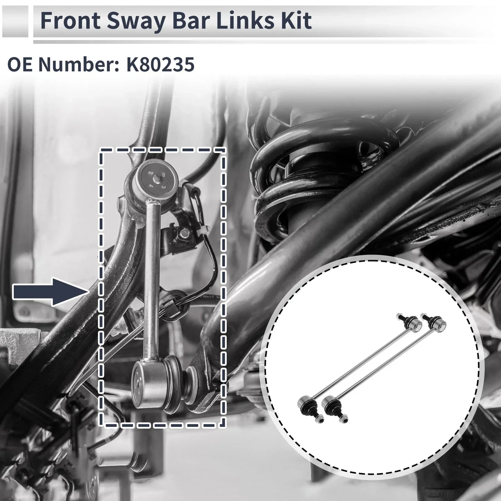 Front Stabilizer Bar Links for BMW 740i (1995-2001)