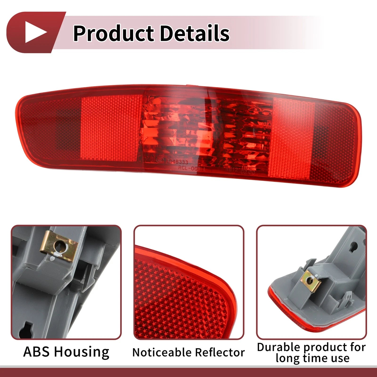 Rear Left Bumper Reflector No. 8355A004 for Mitsubishi Outlander (2006–2012)
