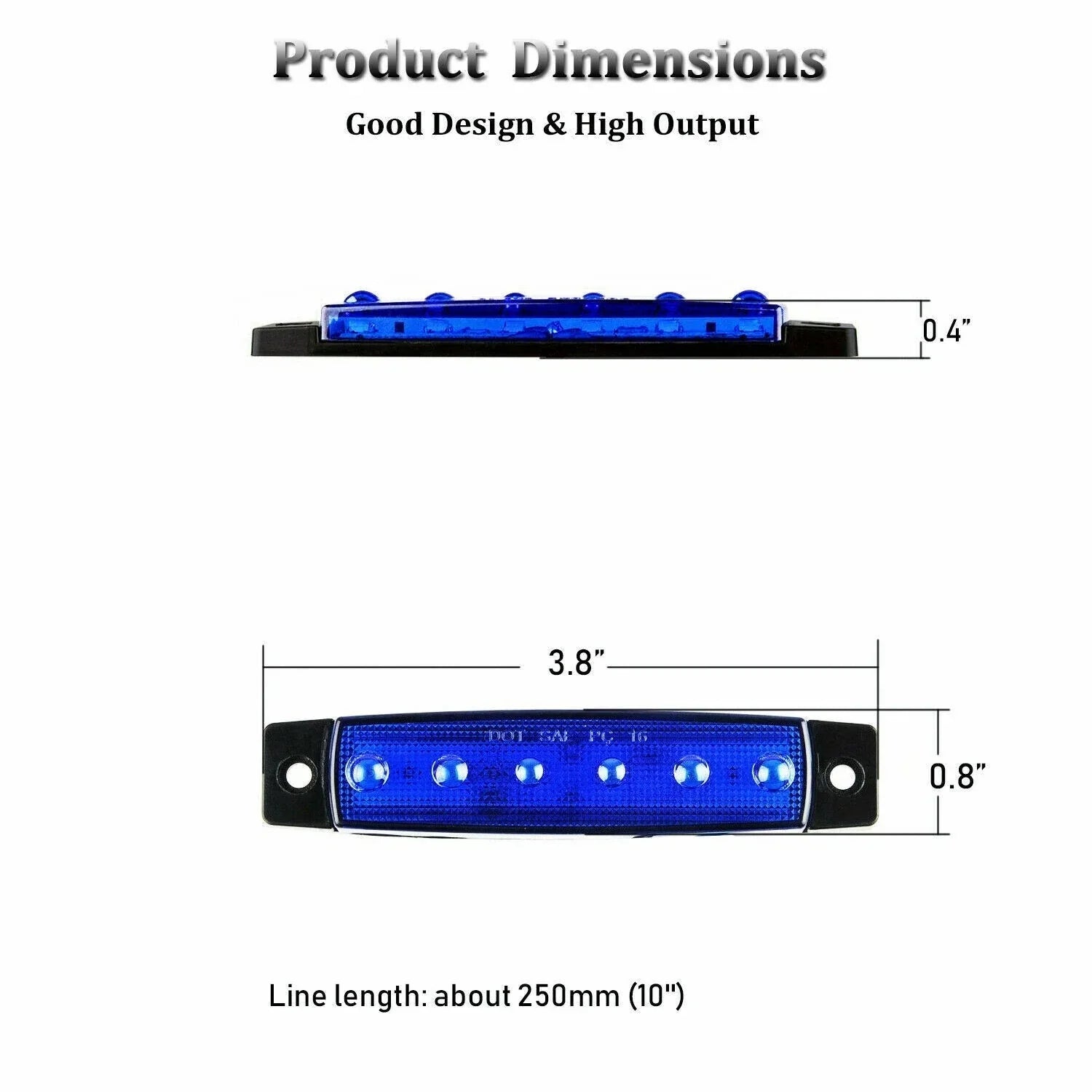 12 x LED Cabin Deck Courtesy Light Stern Transom Lights Waterproof for Boat