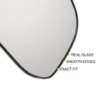 Right Side White Mirror Glass for Hyundai I10 (2013-2019)