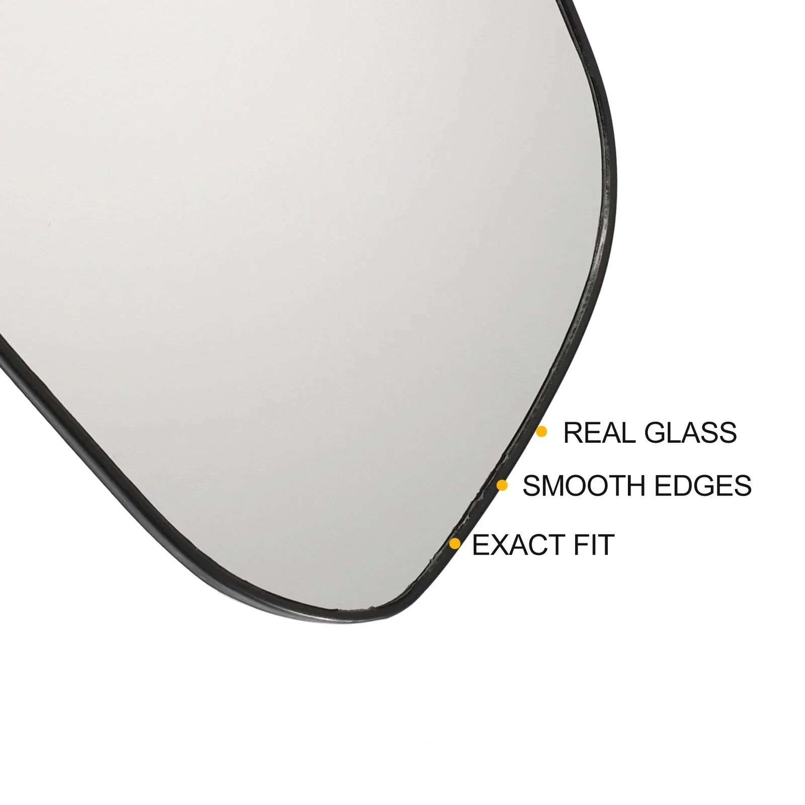Right Side White Mirror Glass for Hyundai I10 (2013-2019)