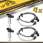Set of 4 ABS Wheel Speed Sensors for Chevy Express 2500 GMC Savana 2500 (2003–2014)