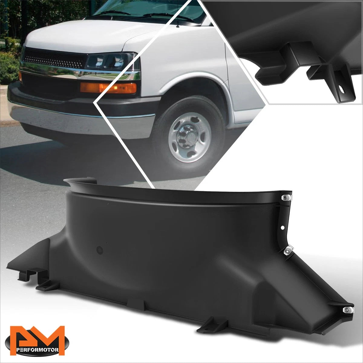 Lower Radiator Fan Shroud for Chevy Express GMC Savana (2003–2020)