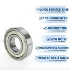 6309ZZ Deep Groove Ball Bearing for Scooter Skateboard Wheel (P6)