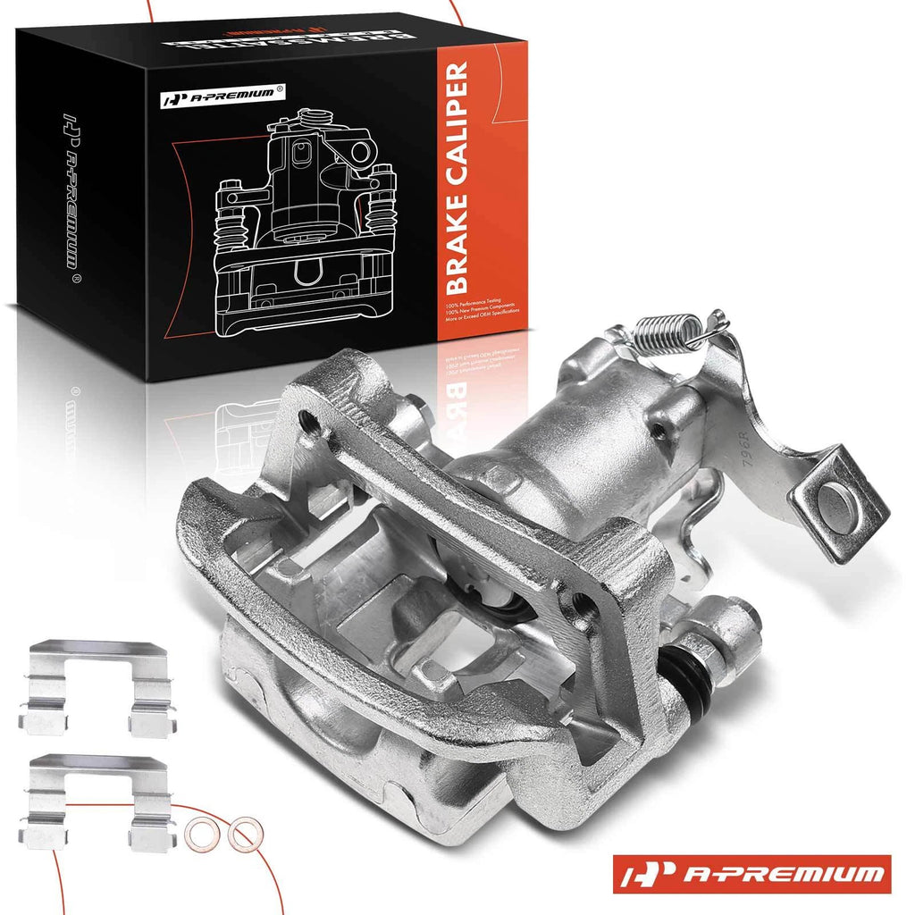 Rear Passenger Disc Brake Caliper with Bracket for Kia Soul (2014–2019)
