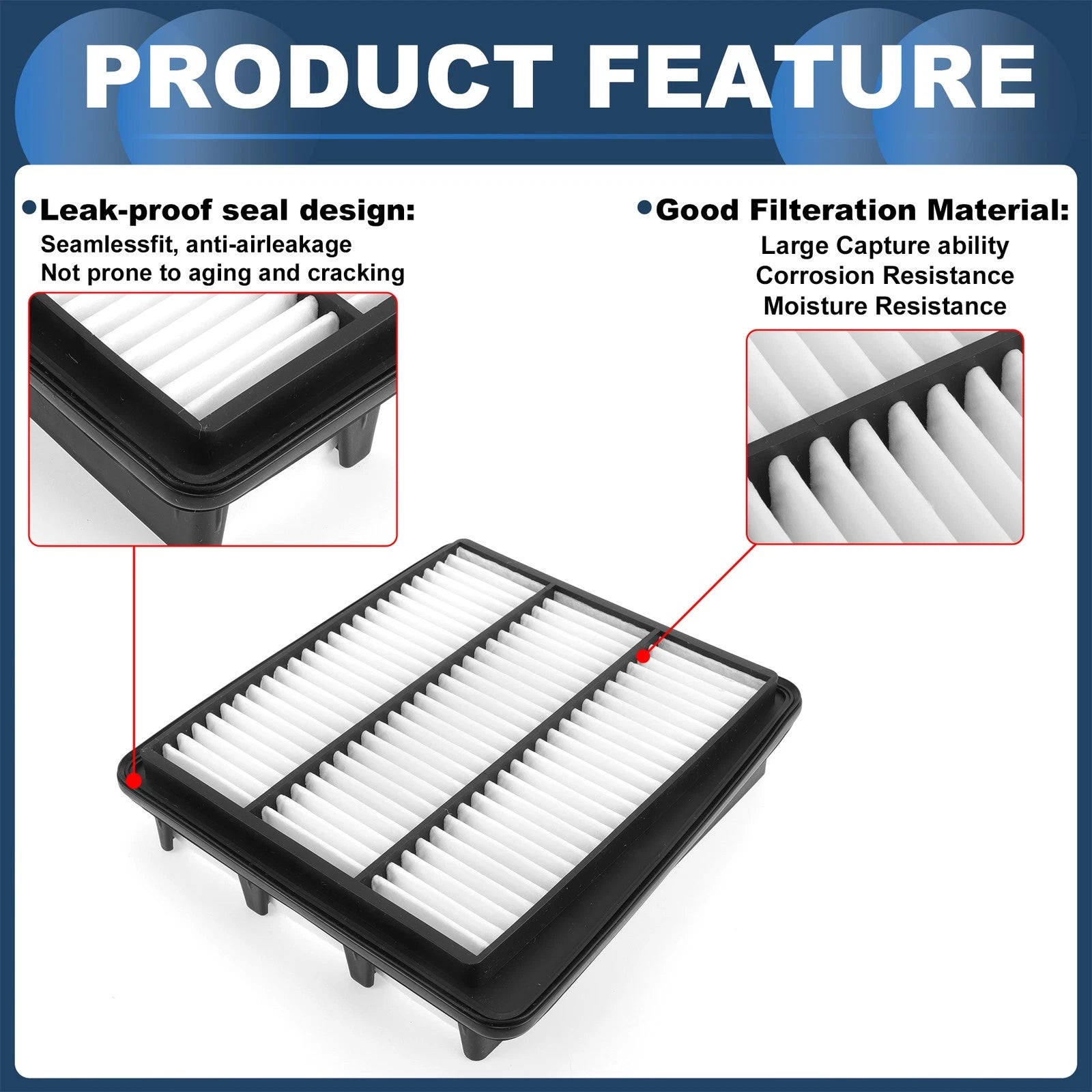 Car Engine Air Filter No. 281133K200 for Hyundai Sonata 3.3L (2006–2010)