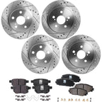 Brake Disc Rotors and Pads Kit for Lexus CT200h Prius Plug-In (2012–2015)