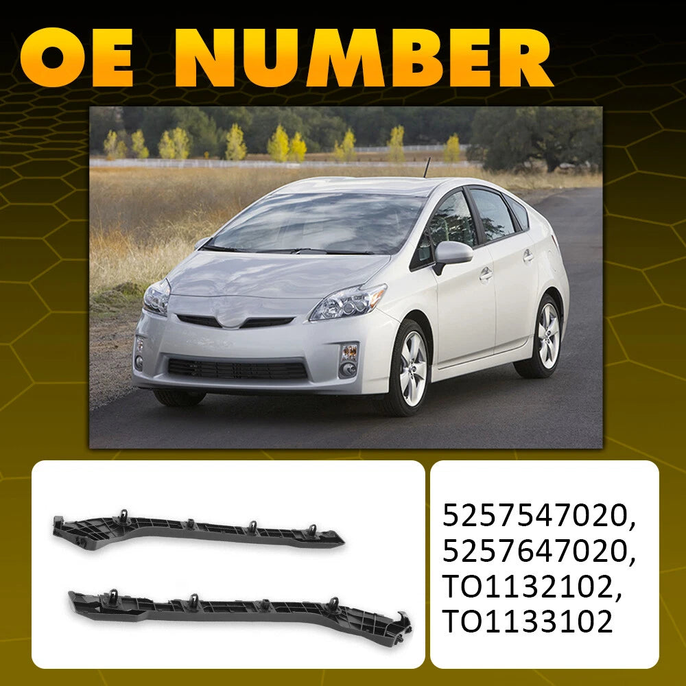 Set of 2 Rear Bumper Brackets for Prius (2010–2015)