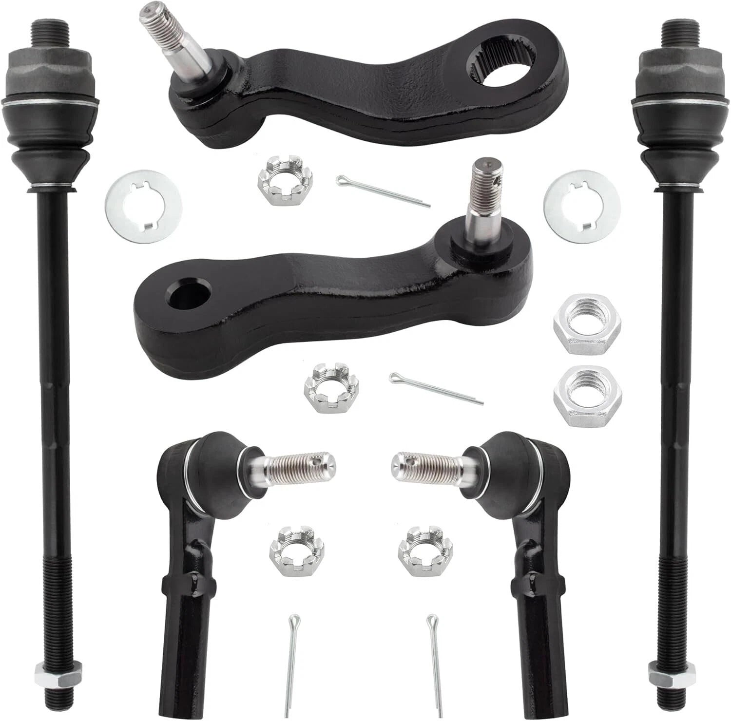 Tierod Pitman Idler Arm Front Inner Outer for Chevy Silverado Sierra Tahoe (1999–2014)