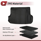 Trunk Mat for Lexus RX350 RX450h (2016–2022) TPE Cargo Liner Black