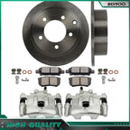 Rear Brake Calipers Rotors Ceramic Pads for Dodge Caliber (2007–2012)