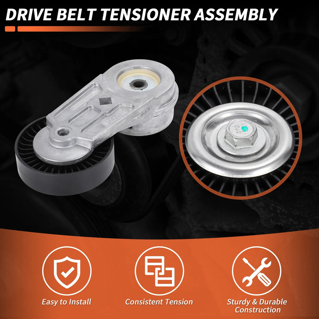 Set of 2 Drive Belt Tensioner Kits for Chevrolet Cobalt (2005–2010) 4 Cyl 2.0L