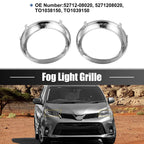 Pair of Fog Light Grille Covers for Toyota Sienna SE (2011–2020) 52712-08020