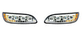Quad-LED Chrome Headlights with Sequential LED DRL for Peterbilt (2010–2024)