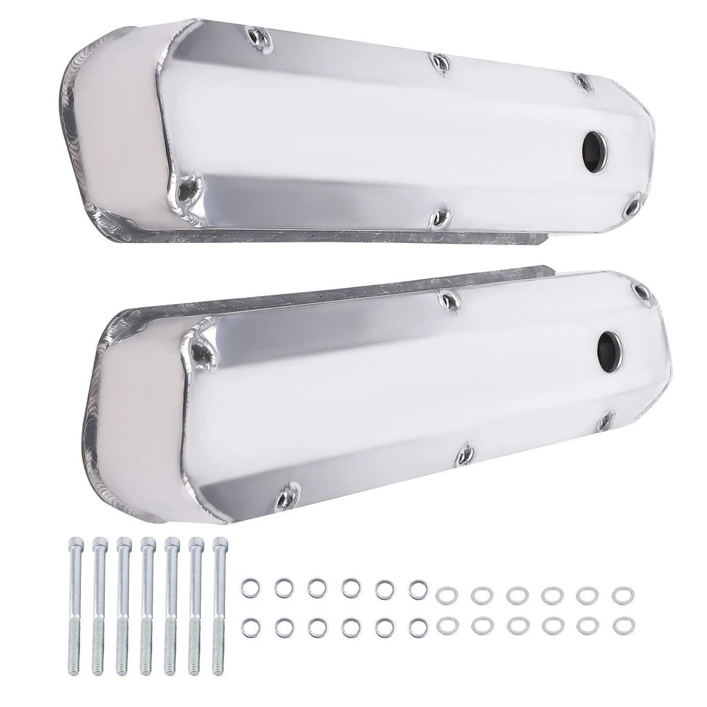 Aluminum Valve Covers for Ford 260 289 302 V8 (1962–1985) Fabricated Tall