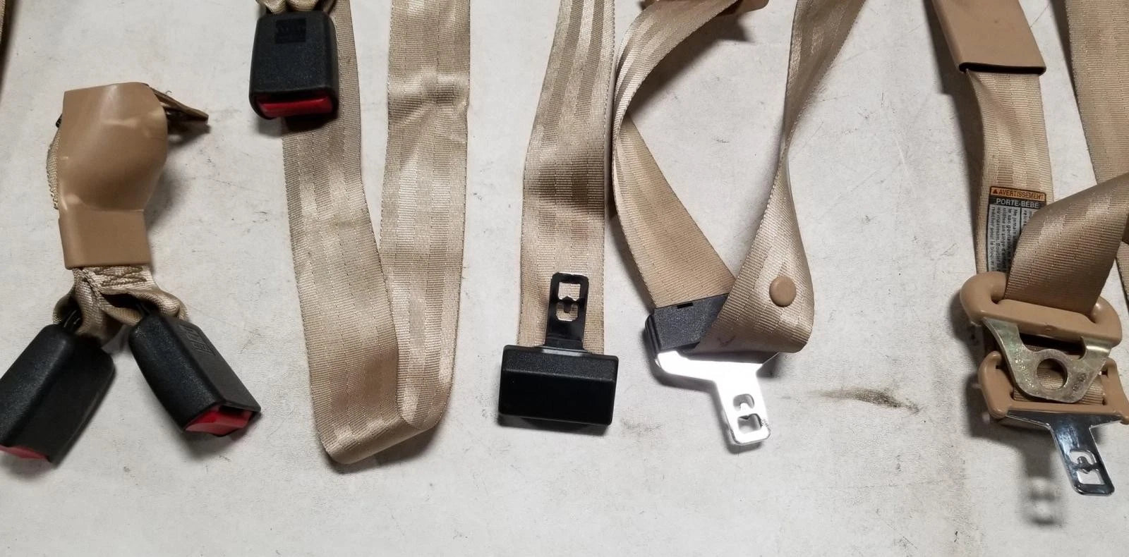 Seat Belt Set for Ford Thunderbird Cougar (1997) - Prairie Tan Saddle
