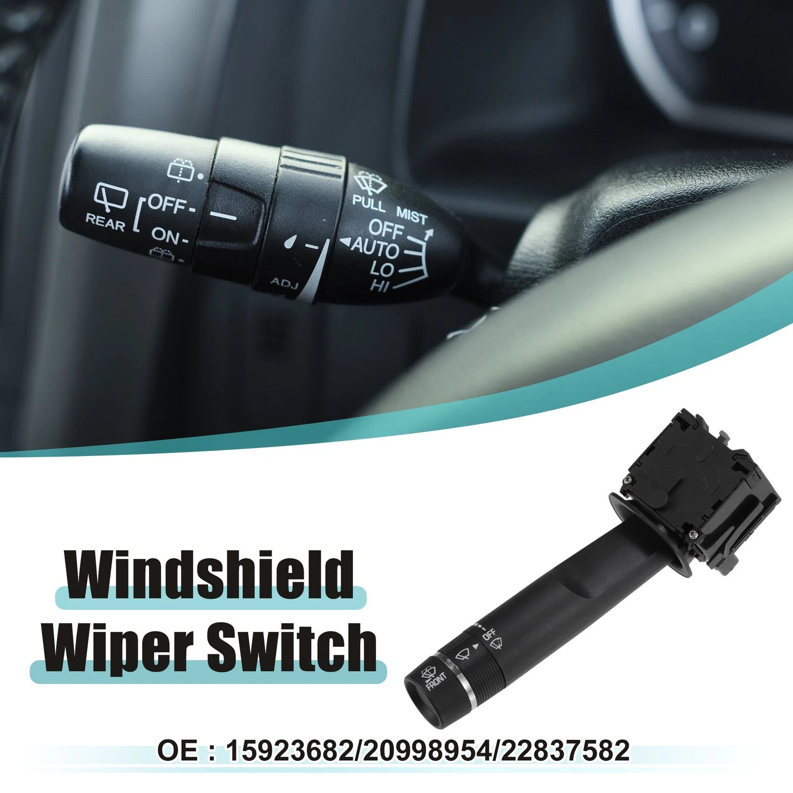 Front Windshield Wiper Switch for Buick Enclave (2014–2017) No. 15923682