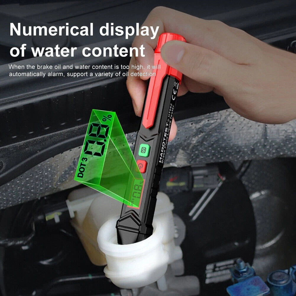 Auto Brake Fluid Tester for DOT3/DOT4/DOT5 (High Definition Backlit Display)