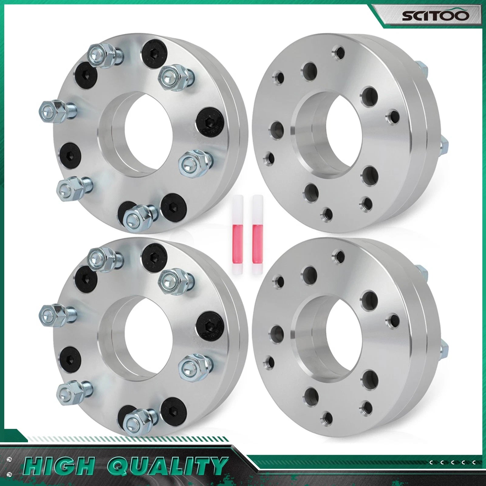 4X 2" Wheel Adapters 5x4.5 to 6x5.5 12x1.5 for Lexus GS300 GS350 GS460 LS430 (1998–2020)