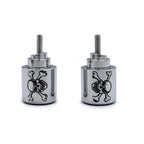 Skull Chrome Bar End for Honda CBR 600RR 1000RR VFR800 RC51 CBR900RR (2000–2023)
