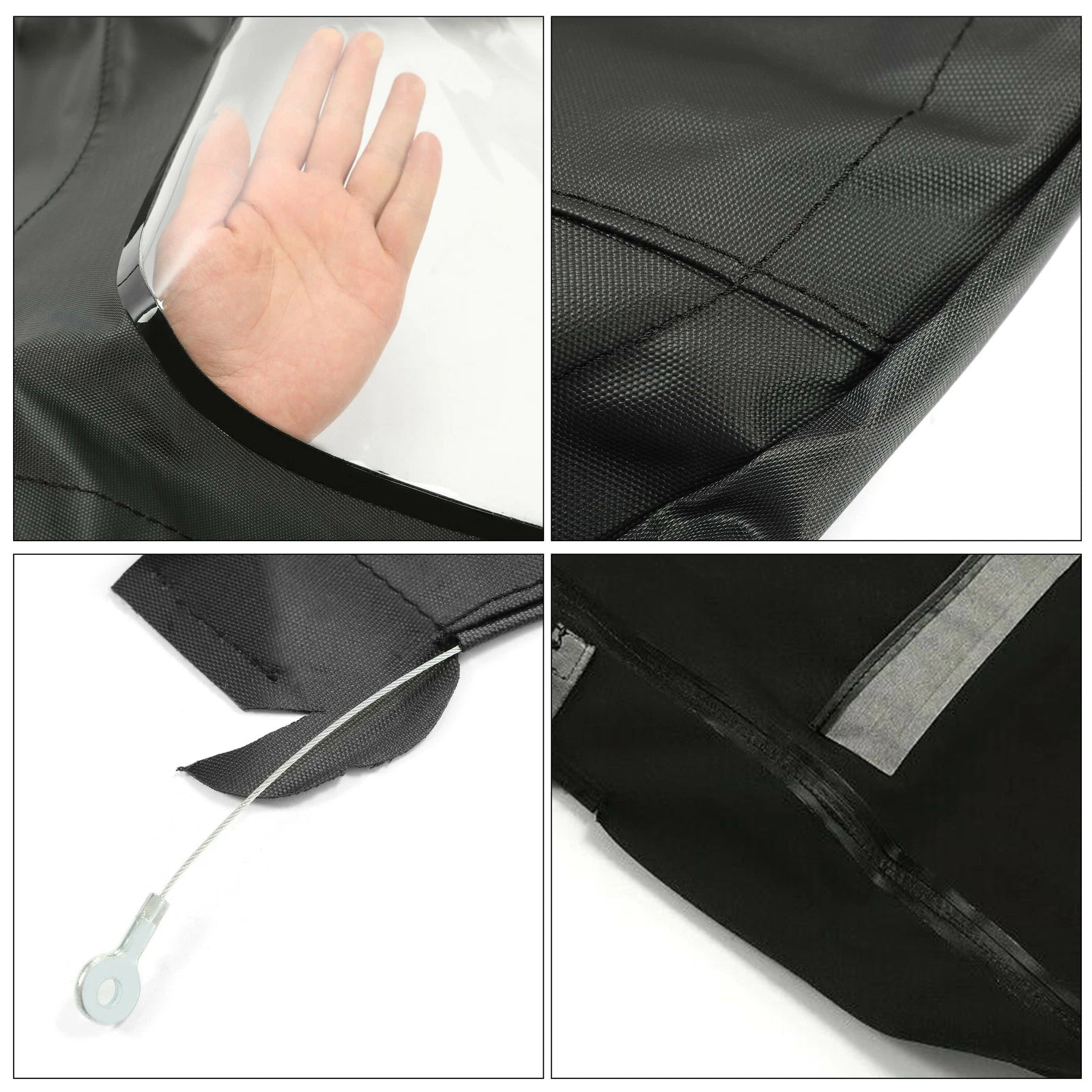 Soft Top for Porsche Boxster (1997–2002) Black Cloth, Plastic Window