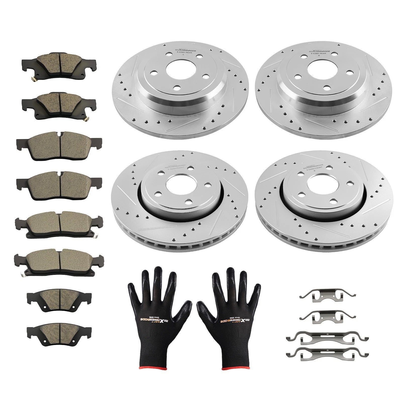 Brake Disc Rotors & Pads Kit for Jeep Grand Cherokee (2011–2018)