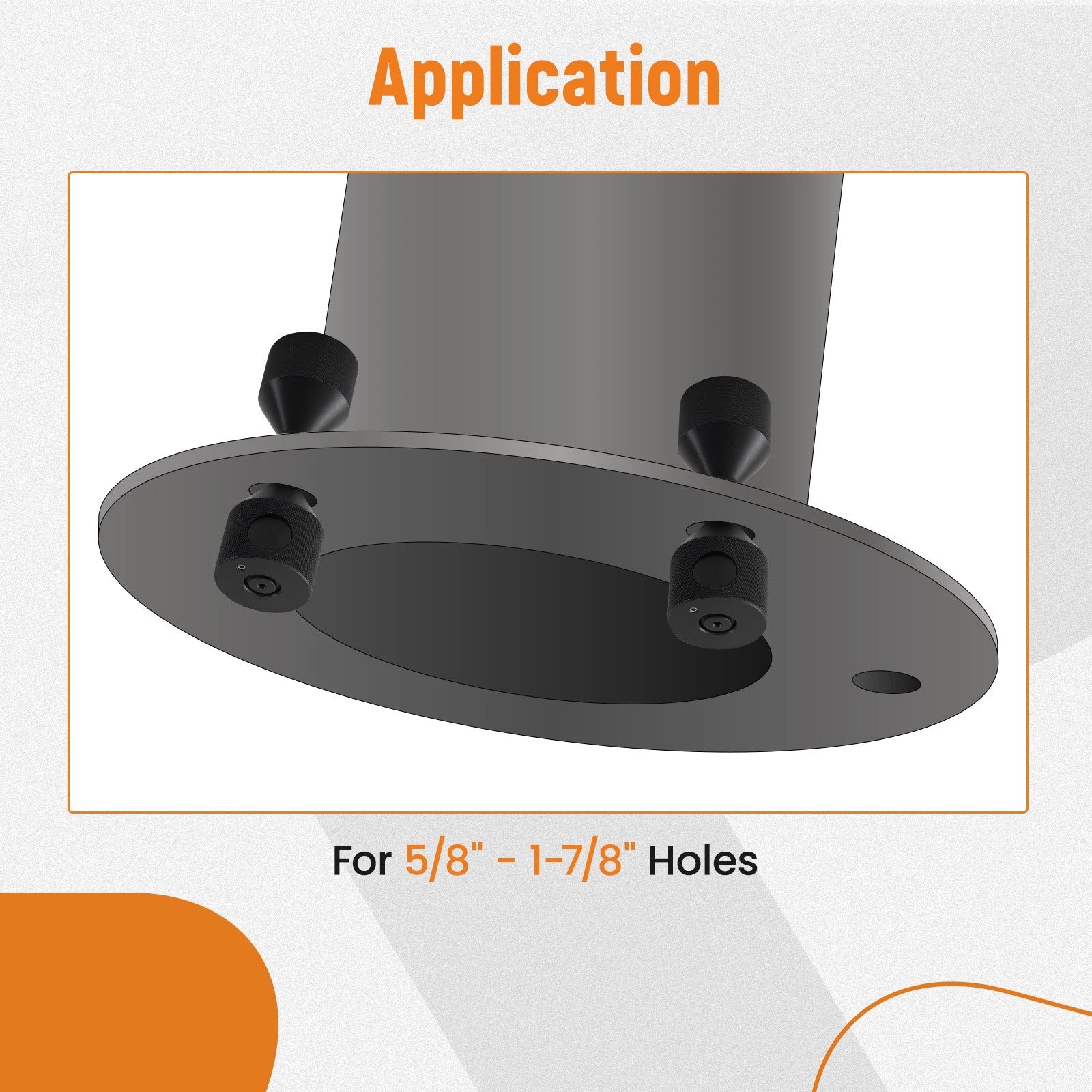 Steel Push-Button Line Up Pins Flange for 5/8" - 1-7/8" Holes