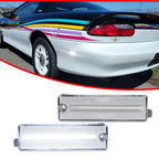 2X Clear Lens White LED Rear Bumper Side Marker Light for Chevy Camaro (1993–2002)