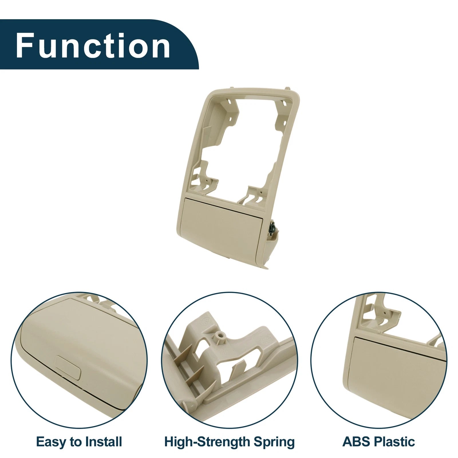 Car Sunglasses Case for Volkswagen Jetta/Vento MK6 (2011–2014) Beige