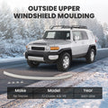 Outside Upper Windshield Moulding for Toyota FJ Cruiser (2007–2014) 7550335061A0