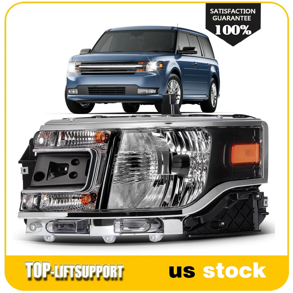 Driver Side Headlight with Bulbs for Ford Flex (2013–2019)