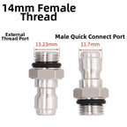 Foam Tool Adapter M14x15 Quick Connect Brass Fitting for Pressure Washer