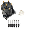 Distributor Rotor Cap & Spark Plugs Kit for GMC Jimmy 1995 (4.3L V6)
