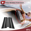 Door Pillar Window Trim for Ford Mercury (1998–2008) Black