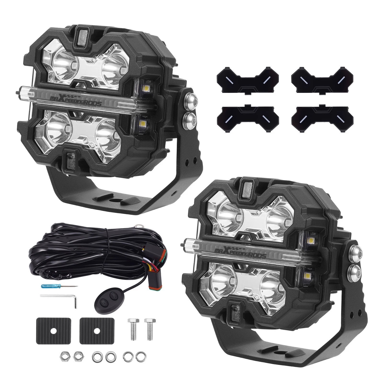 3.5" LED Pods Work Light Bar for SUV Truck (Offroad)