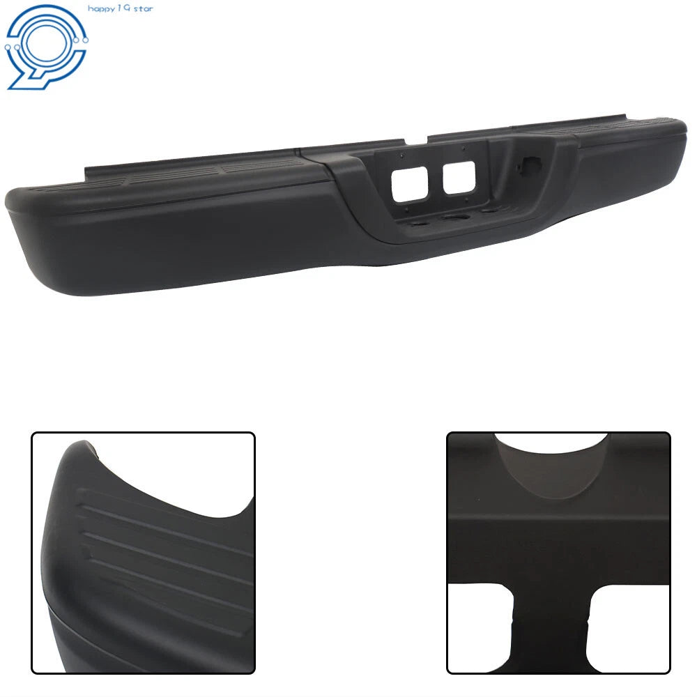 Rear Step Bumper for Toyota Tundra (2000–2006) Steel Black Complete Assembly