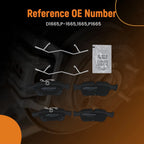 Rear Ceramic Brake Pads Kit for Ford Police Responder Hybrid (2019–2020) D1665